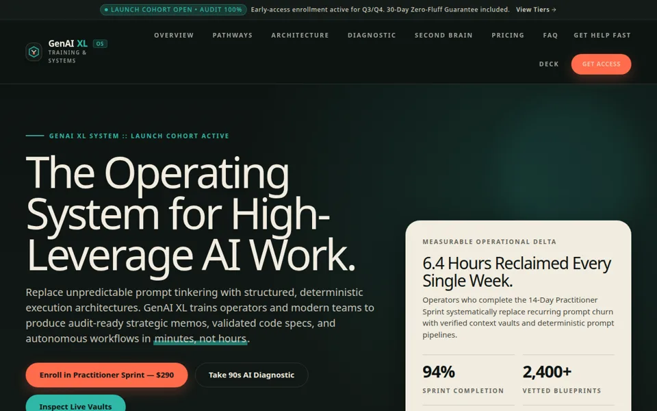 Gen AI XL website